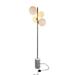 EQLight EQ21-F-MCB05 Kinich 4-Light 62 in. Brass Floor Lamp with White Glass Globes