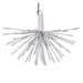 Vickerman 80Lt x 16 White Starburst Pure White 5mm Twinkle LED Wide Angle Lights with 6 Lead Wire and 24Volt cUL Power Adapter Plug Indoor/Outdoor Use