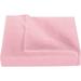 1000 Thread Count 3 Piece Flat Sheet ( 1 Flat Sheet + 2- Pillow cover ) 100% Egyptian Cotton Color Pink Solid Size King