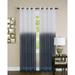 Window 2-Pack Panel Curtain Two-Tone Fade Modern Semi-Sheer Light Filter Grommet (52 W x 63 L Dark Blue)