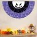 Halloween Bunting Flags Outdoor 45x90cm Halloween Fan-Shaped Flag Hanging Flag Halloween Decoration Half-Circle Flag Halloween Ghost Flag for Garden