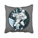 WOPOP Space Astronaut Spaceman Galaxy Cosmonaut Flying Spaceship Helmet Astronomy Pillowcase Throw Pillow Cover Case 16x16 inches