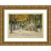 FÃ©lix Brard 24x17 Gold Ornate Framed and Double Matted Museum Art Print Titled - Place Des Ecoles De La Mairie Du Xiveme Arrondissement (1916)