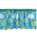 Ambesonne Cartoon Valance Pack of 2 Theme Sun Clouds 54 X12 Sky Blue Multicolor