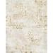 Ahgly Company Indoor Rectangle Abstract White Chocolate Beige Abstract Area Rugs 4 x 6