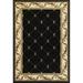 HomeRoots 349703 7 ft. 7 in. x 10 ft. 10 in. Polypropylene Black Area Rug