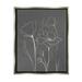 Stupell Industries Blooming Flower Buds Casual Grey Line Doodle Graphic Art Luster Gray Floating Framed Canvas Print Wall Art Design by Elizabeth Medley