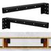 Floating Shelf Brackets 2 Pack Heavy Duty Shelf Brackets Steel Shelf Support Hardware for Floating Wood Shelves