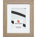 Craig Frames Farmhouse Essentials 12x36 inch Picture Frame Matted for a 8x32 Photo Light Walnut Brown