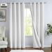 Yipa Single Curtain Panel Plain White Thermal Insulated Blackout Window Curtain Grommet Room Darkening Curtain Eyelet Ring Top Window Drape For Bedroom Living Room White W:52 xL:108