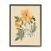 Stupell Industries Sweet as Honey Bumble Bee Yellow Poppy Flower Graphic Art Black Framed Art Print Wall Art 11x14 by House Fenway