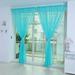 1 PCS Pure Color Tulle Door Window Curtain Drape Panel Sheer Scarf Valances Yutnsbel