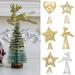 Christmas Decoration Anti-deform Five-pointed Star/Elk Glittering Christmas-Element Home Decor Decoration Accessory Chri