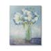 Stupell Industries Beautiful White Blue Hydrangeas Flower Bouquet Painting Gallery-Wrapped Canvas Print Wall Art 24x30 by Doris Charest