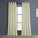 Au Lait Creme Heritage Plush Velvet Grommet Curtain (1 Panel) Au Lait Creme 50W X 120L