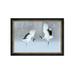 DECORARTS - Crane Dance Wild Animal Wall Art. Giclee Prints on Acid Free Cotton Canvas Matching with Solid Wood Frames. Total Size w/Frame: 32.6x22.6 Ready to Hang.