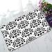 ABPHQTO Black And White Texture Floral Ornament Doormat Entrance Rug Area Rug Floor Mat Home Decor 23.5x16.7 Inch