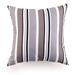 The Lakeside Collection 17-Inch Throw Pillow - Farmhouse Rustic Accent Pillow - Gray Stripe