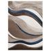 SAFAVIEH Hollywood Dalton Abstract Area Rug Beige/Blue 8 x 10