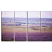 Design Art Calm Sunset Over Lavender Field 4 Piece Photographic Print on Wrapped Canvas Set