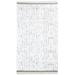 Hand Knotted Off-White Wool Rug 5X8 Modern Scandinavian Abstract Room Size