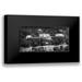 Highsmith Carol 18x11 Black Modern Framed Museum Art Print Titled - Aerial view of the White House Washington D.C. - Black and White Variant