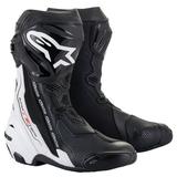 Alpinestars Supertech R Mens Motorcycle Boots Black/White 47 EUR
