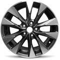 Wheel For Fits 2016-2019 Nissan Sentra Aluminum Rim 17 inch 5 Lug 114.3mm