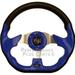 Club Car 12.5 Blue Golf Cart Steering Wheel |Black Adapter Hub |Club Car Precedent Golf Cart |2004 - up