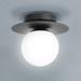 Eglo Arenales 10 3/4" Wide Structured Black Ceiling Light