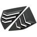 Rear Window Louvers Car Rear Window Blinds Side Tuyere Louvers Vent for Focus ST RS MK3 Hatchback Carbon Fiber Style