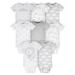 Gerber Baby Boy or Girl Gender Neutral Short Sleeves Onesies Bodysuits 8-Pack (Newborn - 12 Months)