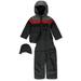 Rothschild Baby Boys 3-Piece Jacket Snowsuit Set - charcoal gray 12 months (Infant)