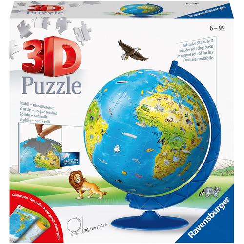 Puzzleball RAVENSBURGER ""Kinderglobus in deutscher Sprache"" Puzzles bunt Kinder Made in Europe, FSC - schützt Wald weltweit