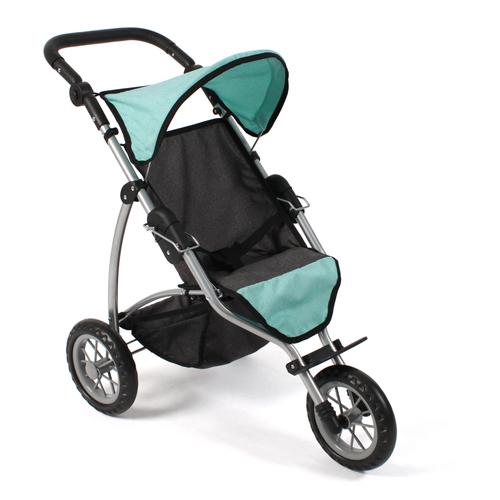 „Puppenbuggy CHIC2000 „“Leon, Melange Mint““ Puppenwagen grau (melange mint) Kinder Puppenwagen -trage“