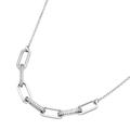 Giorgio Martello Milano - Collier Mittelteil mit Zirkonia, Silber 925 Ketten Weiss Damen