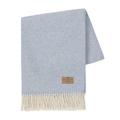 Lands Downunder Juno Cashmere/Lambswool Throw Cashmere/Wool in Gray | 67 H x 51 W in | Wayfair JUN-LBLUE