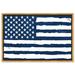 Oliver Gal Rocky Freedom Navy, Navy US Flag Modern Blue - Graphic Art on Canvas in Gray | 37 H x 55 W x 1.75 D in | Wayfair 14527_54x36_CANV_PSGLD