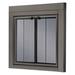 Uniflame Cabinet Style Steel Fireplace Door Steel in Gray | 33.03 H x 37.52 W x 1.81 D in | Wayfair UFPDM1605GUN