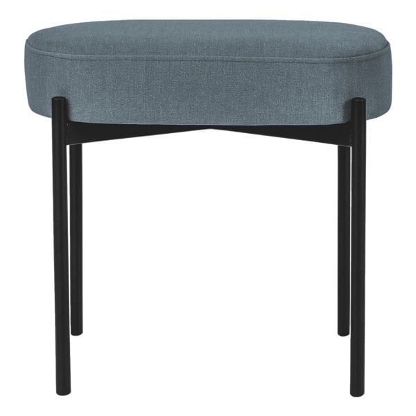 meet Ovale Bank »Gaia S« mit Stoffbezug blau, 49x45.5x38 cm Image