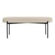 meet Ovale Bank »Gaia L« mit Stoffbezug beige, 118x45.5x42 cm