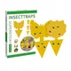 Panneau anti-insectes étanche jaune 24 pièces double piège à mouches collant pour le jardin tueur