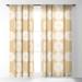 1-piece Sheer Retro Daisy Xxiv Made-to-Order Curtain Panel