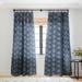 1-piece Sheer Mudcloth 3 Denim Made-to-Order Curtain Panel