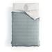 Little Arrow Design Co Stippled Stripes Coastal Blue Made To Order Full Comforter Set