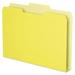 Pendaflex-1PK Double Stuff File Folders 1/3-Cut Tabs: Assorted Letter Size 1.5 Expansion Yellow 50/Pack