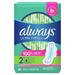 Always Ultra Thin Pads Size 2 Long Absorbency Scented with Wings 40 Count