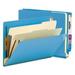 Smead End Tab Classification Folders 6 Section Blue 10 per Box