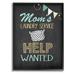 The Stupell Home Decor Collection Moms Laundry Service Help Wanted Framed Wall Art