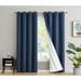 Home & Linens Dublin 100% Complete Blackout Drapery Heavy Thermal Insulated Efficient Window Curtain Grommet Panels 2 Panels 52 W x 84 L per panel -